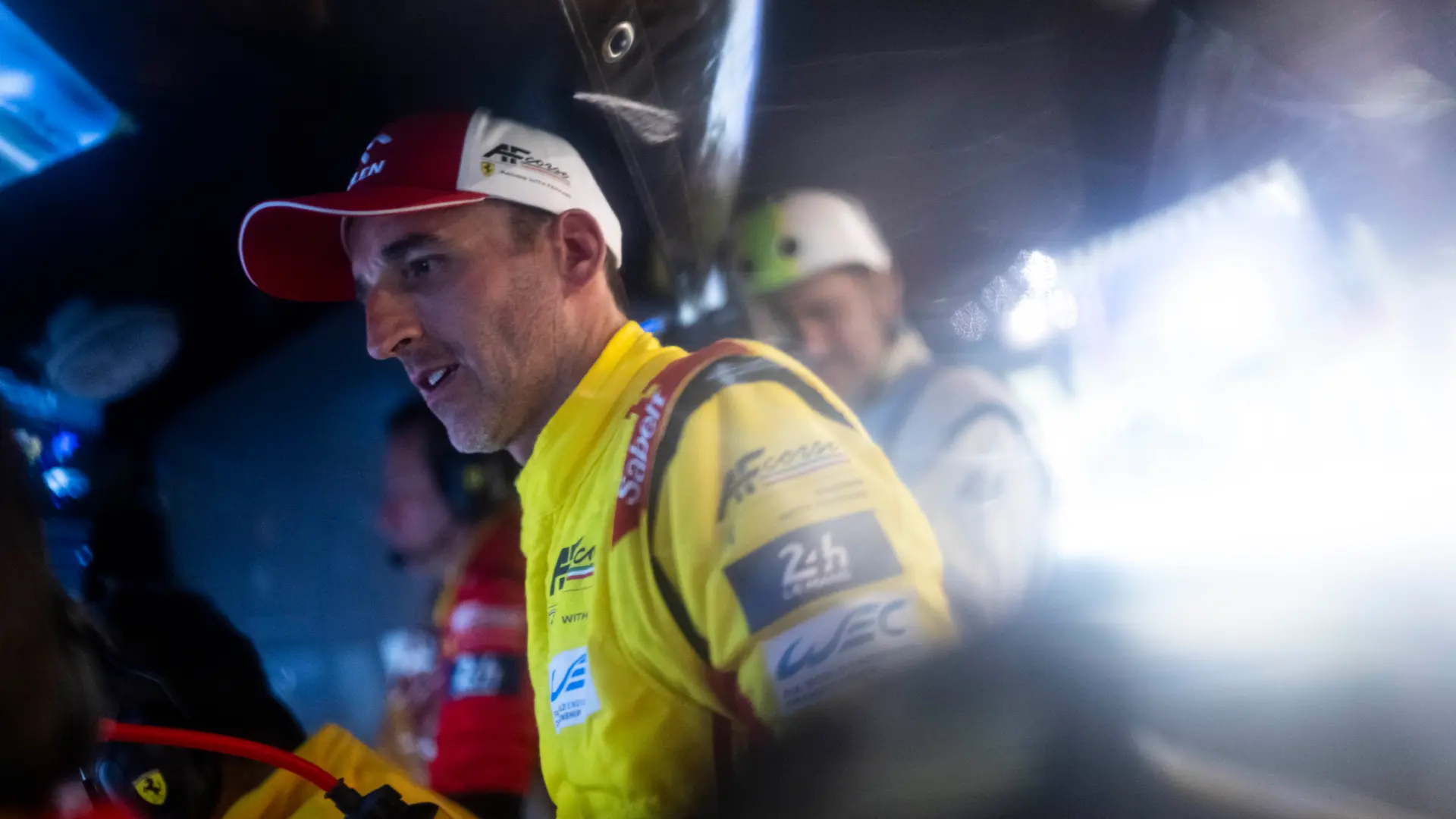 Robert Kubica driving for Ferrari in WEC