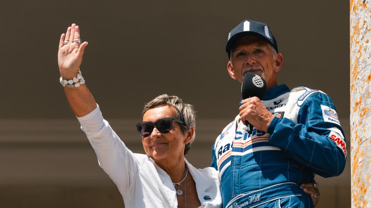 Damon and Georgie Hill at the Goodwood Festival of Speed