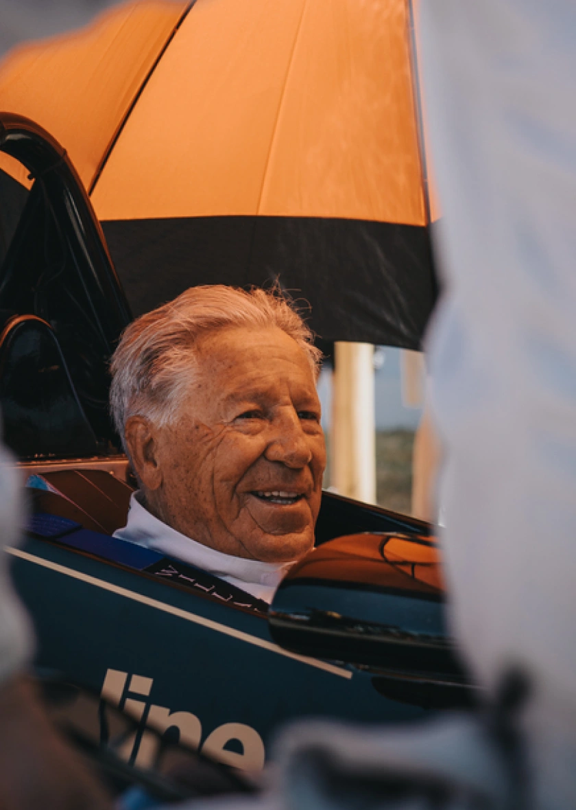 Mario Andretti at the Goodwood Festival of Speed in 2025