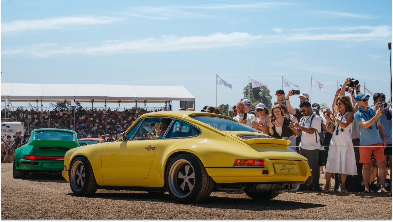 Singer cars on display at the 2026 Goodwood Festival of Speed