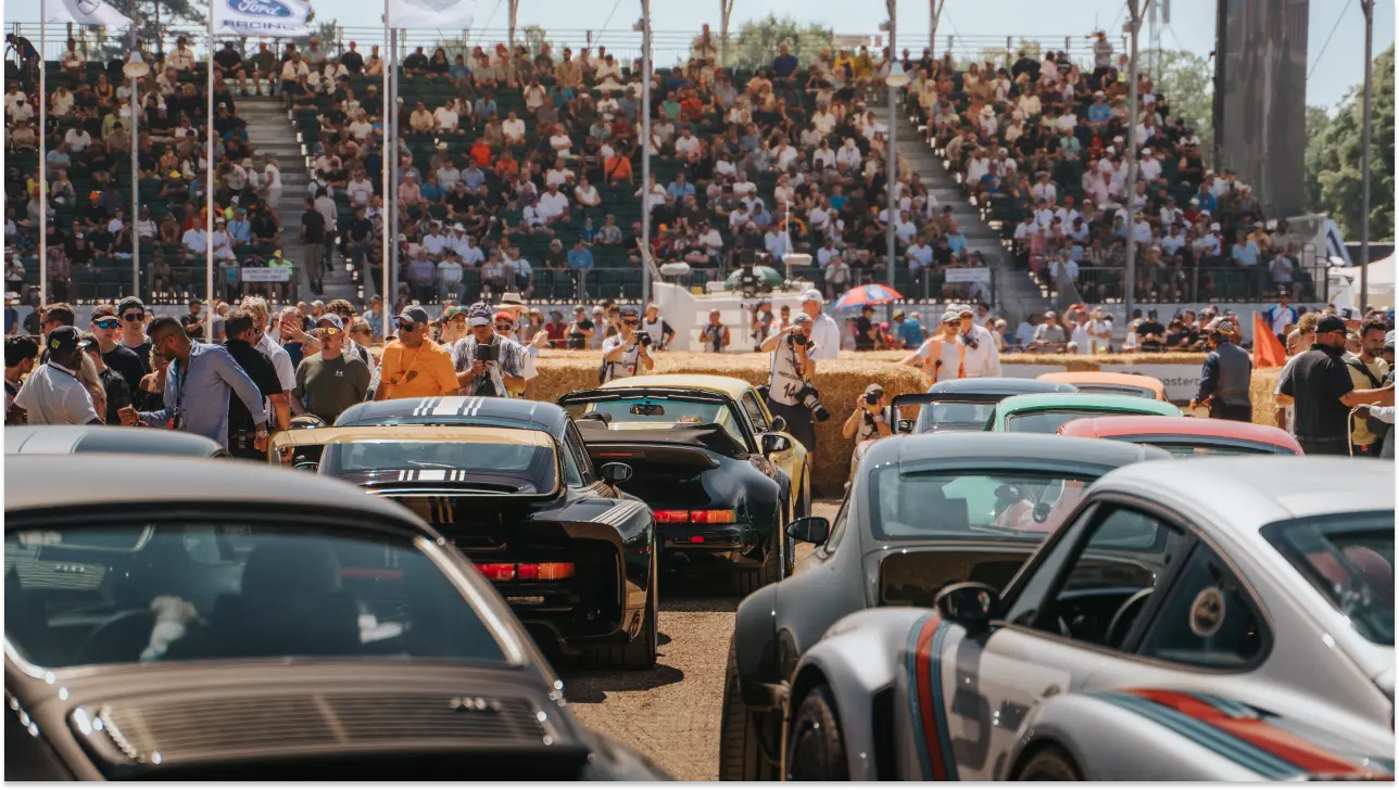 Singer cars on display at the 2026 Goodwood Festival of Speed