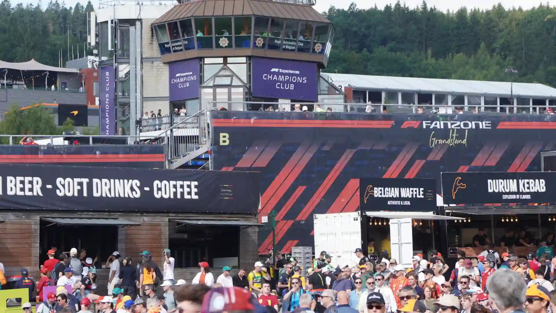 Fan zone at the Belgian Grand Prix