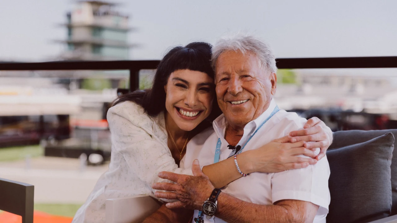 Mandy Curi and Mario Andretti
