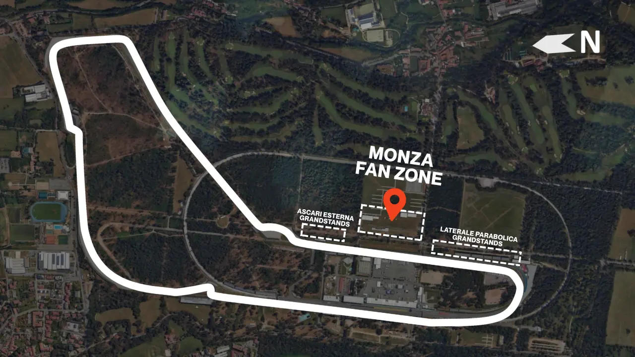The location of Monza's Fan Zone