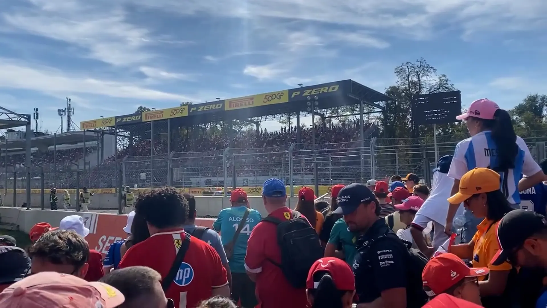 F1 fans at the Italian Grand Prix