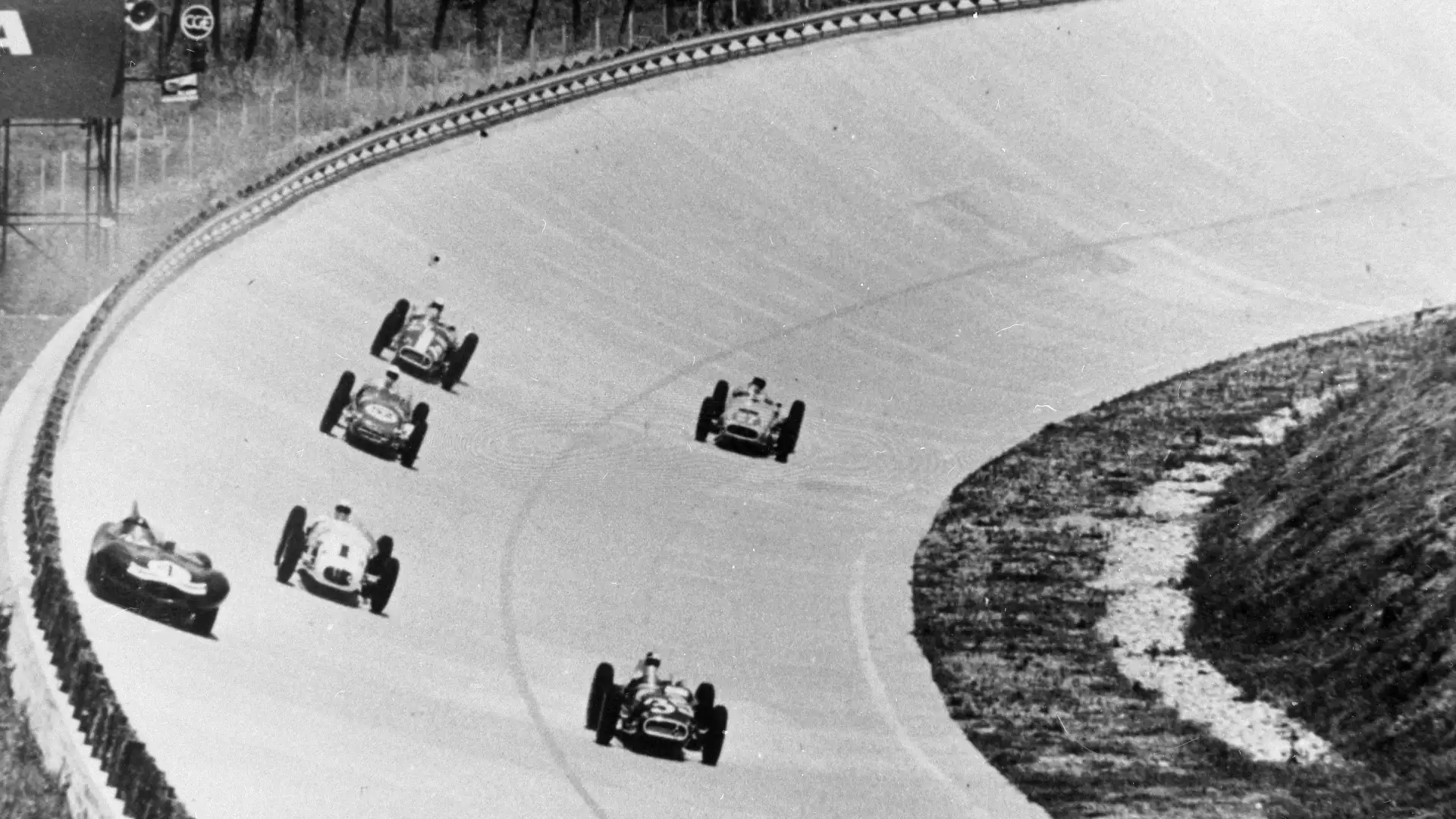 IndyCar drivers take on the banking at Monza during the Race of Two Worlds (Photo credit: IMS Photo)