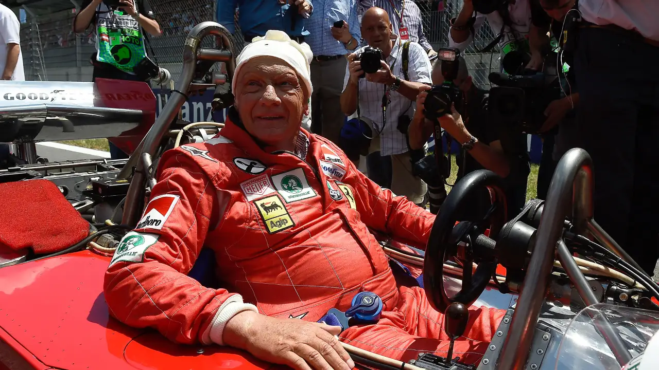 Niki Lauda celebrated by Ferrari at the 2014 Austrian Grand Prix, on the 40-year anniversary of having joined the team. Photo via Ferrari Media Centre.