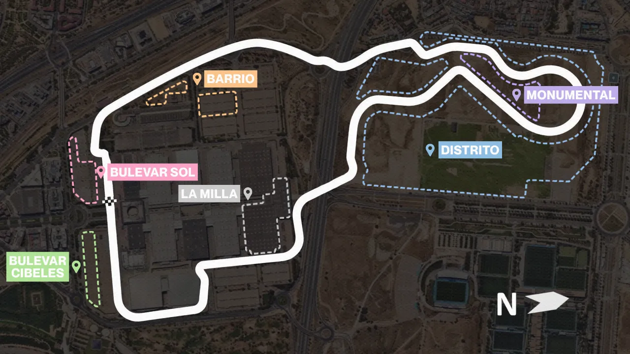 Madring's six official Fan Zone areas