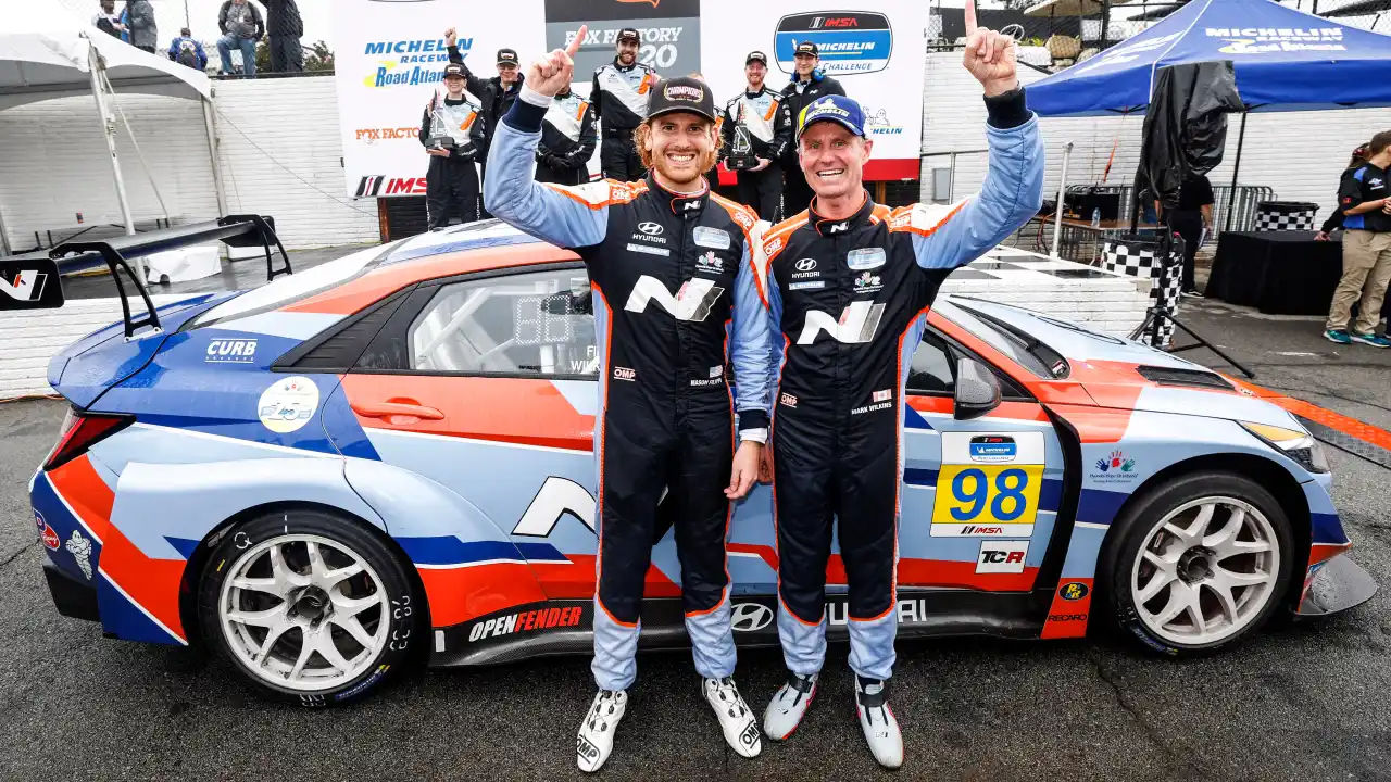 Mark Wilkins with Hyundai at Road America (Photo: Hyundai/Bryan Herta Autosport)