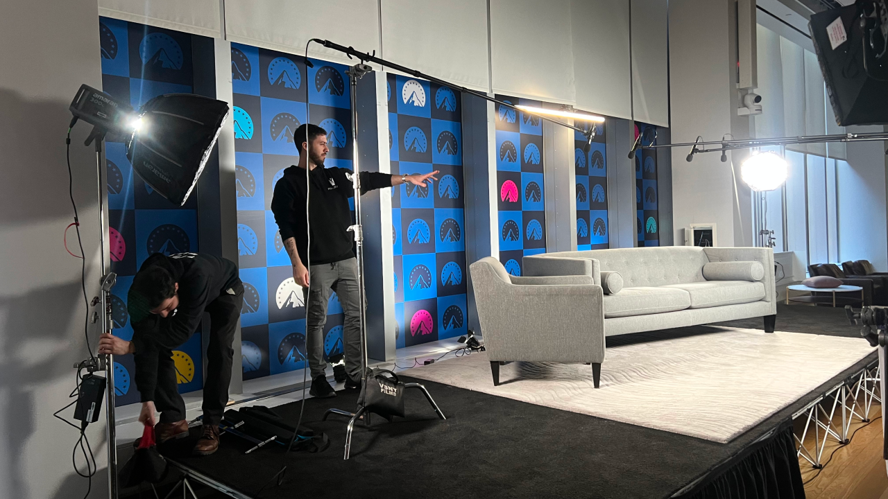 Derek Mindler setting up a press shoot (Photo: Derek Mindler)