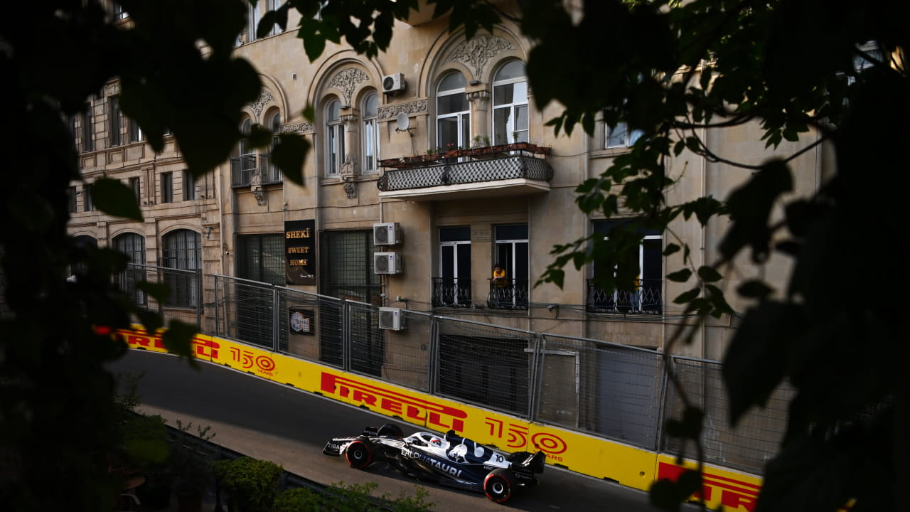 Pierre Gasly during qualifying for the 2022 Azerbaijan Grand Prix. (Photo: Dan Mullan, Getty Images/Red Bull Content Pool)