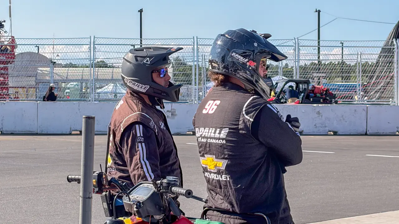 No. 96 GM Paillé/Chevrolet crew in the pit lane (Photo: Claudia Ovejero/FanAmp)