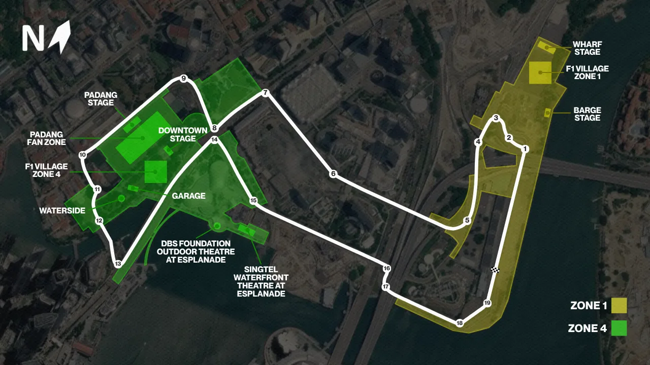 The Singapore GP’s Circuit Park fan experience and live performance venues