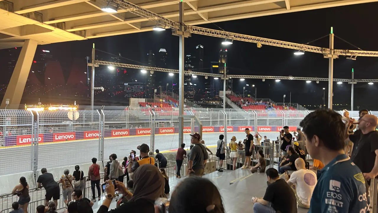 The track around Turn 17 of the Marina Bay Circuit, where the Singapore Grand Prix typically takes place (Photo: Greg Kallman, FanAmp)