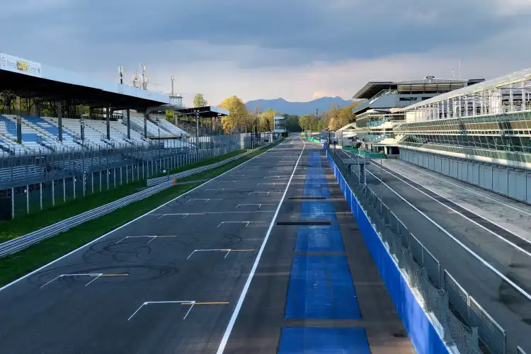 The main straight at Monza