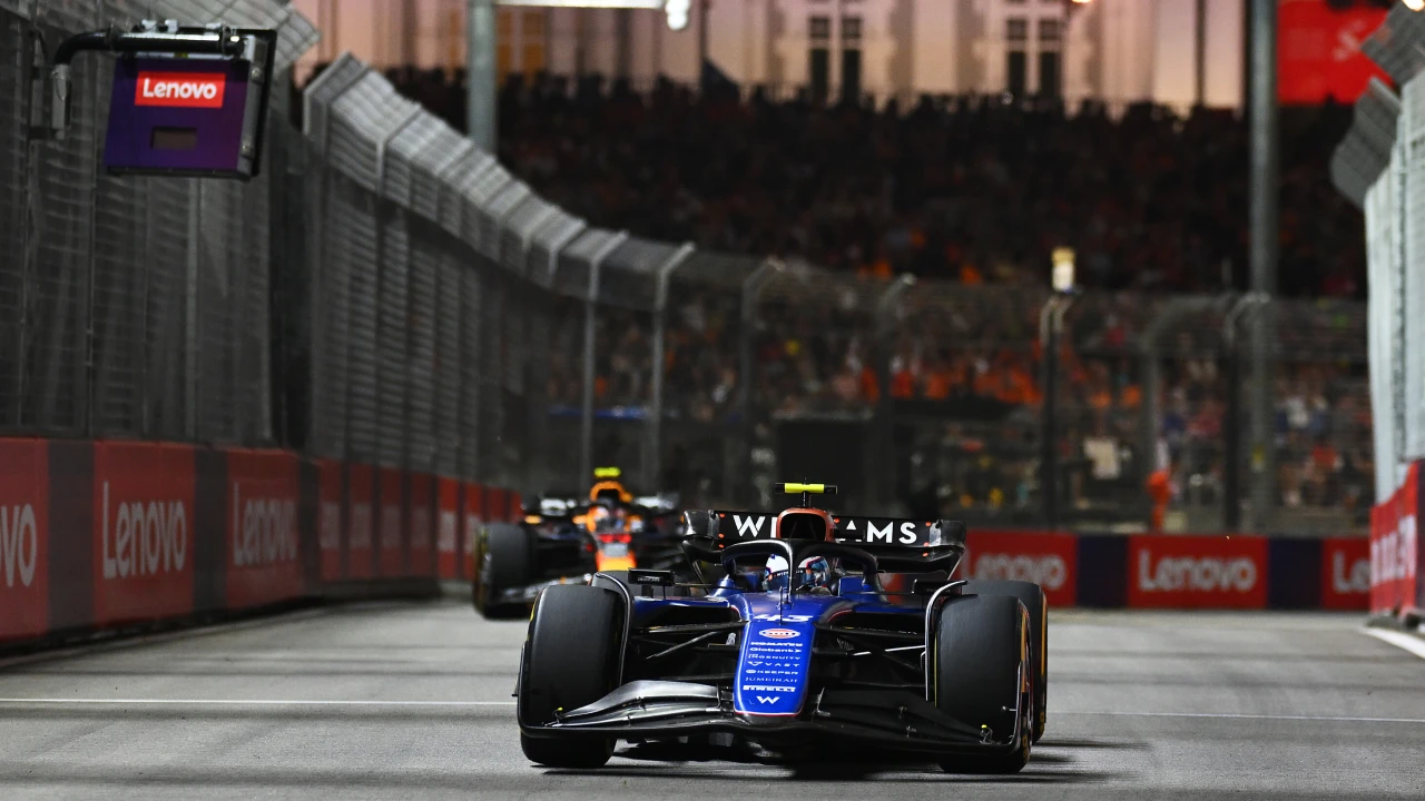 Franco Colapinto in the Williams FW45 during the 2024 Singapore Grand Prix. (Photo: Clive Mason, Getty Images/Red Bull Content Pool)