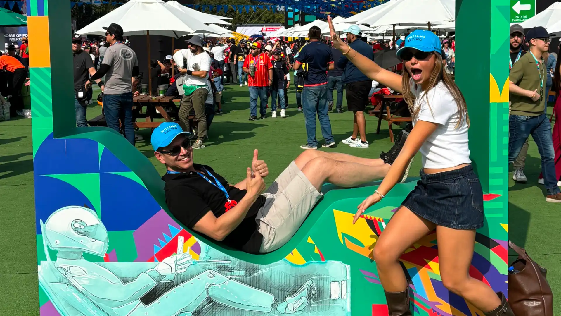 An interactive installation at the Mexican Grand Prix. (Photo: Logan Fung/FanAmp)