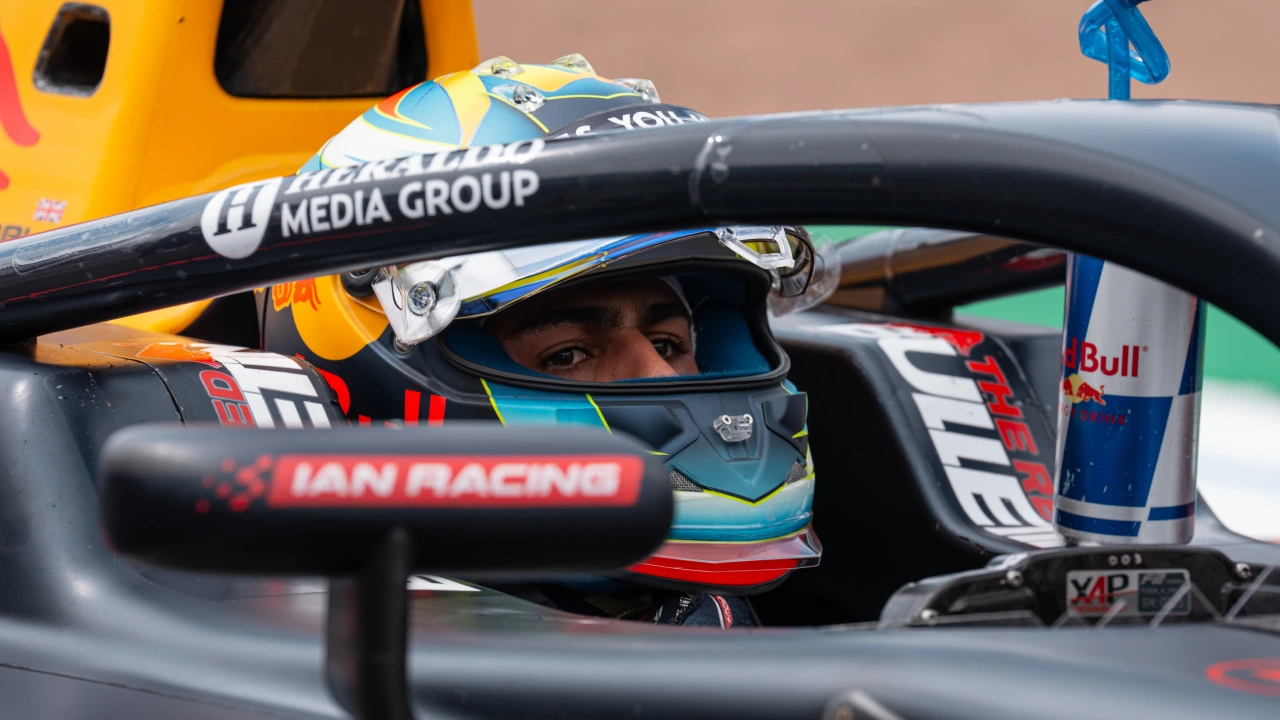 Arvid Lindblad in his F2 car, as a Red Bull junior driver during the 2025 F2 Championship. (Photo: Greg Kallman/FanAmp)