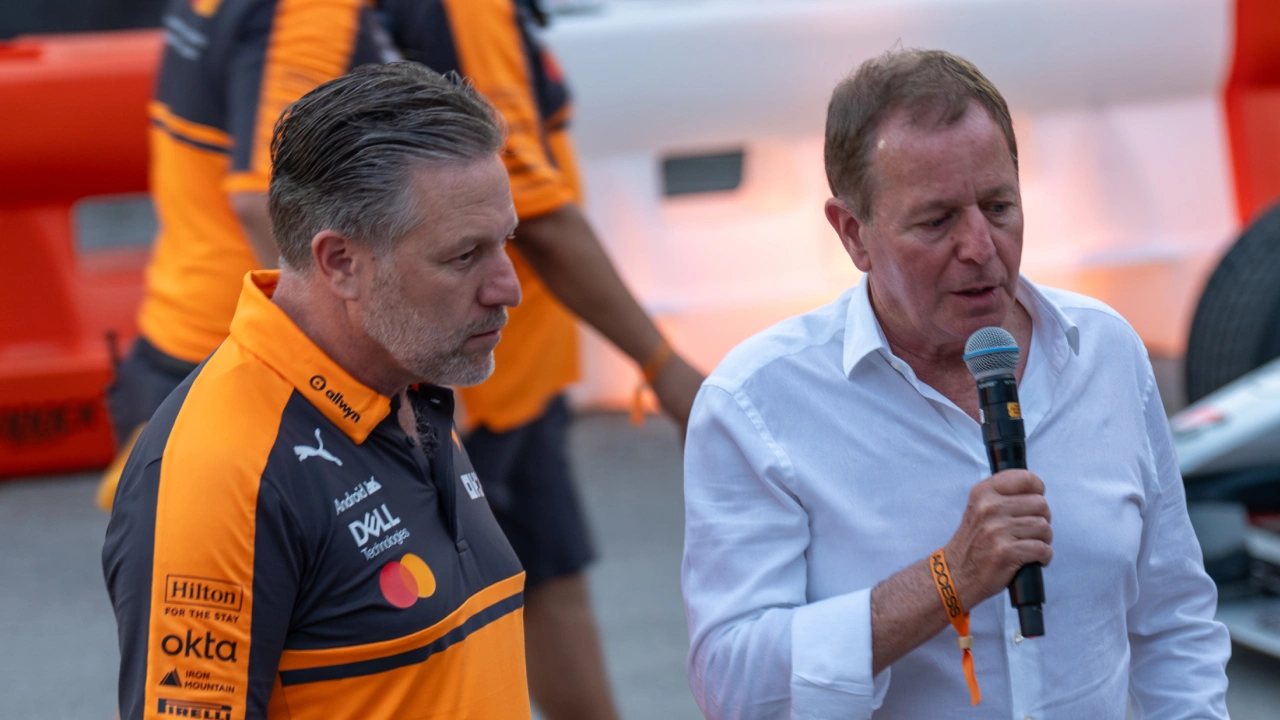 After leaving JMI in 2016, Zak Brown (left) became executive director of what was then McLaren Technology Group, the holding company that included the McLaren Formula 1 team. (Photo: Greg Kallman/FanAmp)