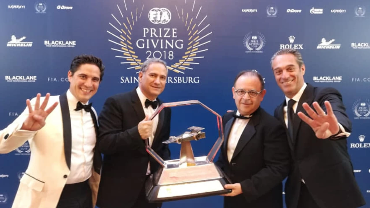 Rodrigo Sanchez and his colleagues celebrating their fourth Promoter of the Year award in 2018. They would go on to win the award again the following year. (Photo courtesy of Rodrigo Sanchez)