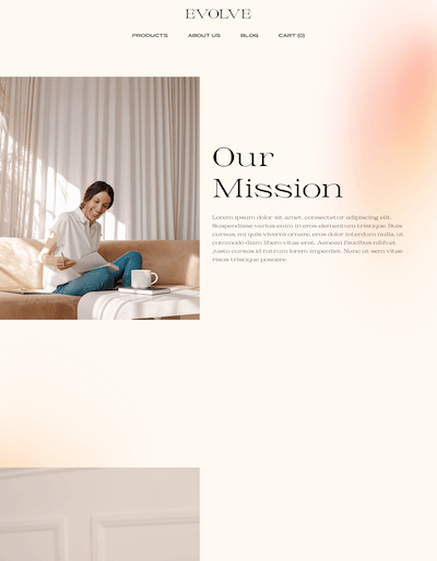 Evolve Template Screenshot