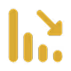 icon graph arrow down