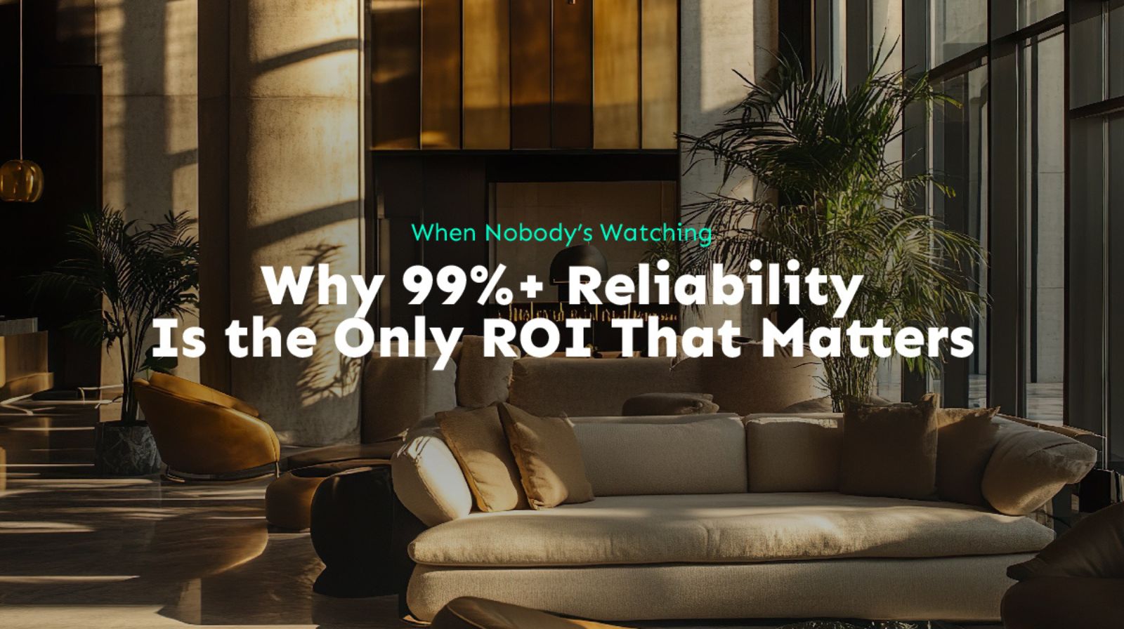 Hotel operations environment where automation reliability and monitoring are critical