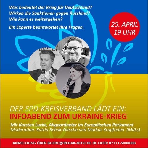 Infoabend zum Krieg in der Ukraine beim SPD-Kreisverband Germersheim