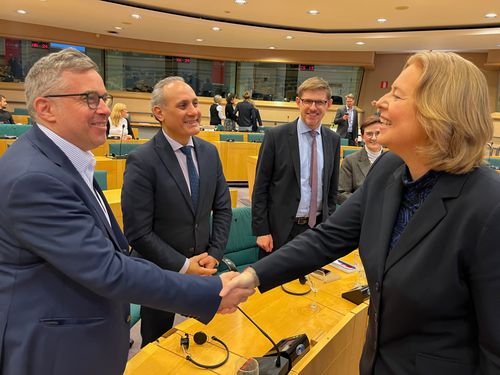 Bärbel Bas in Brüssel