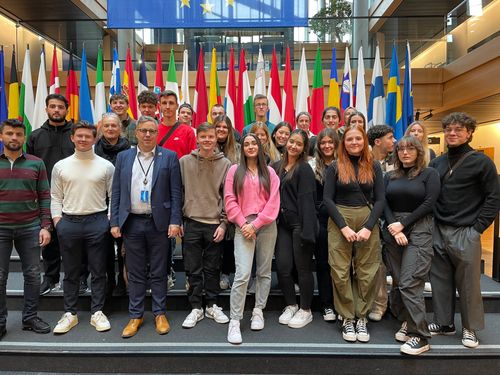 Schüler:innen aus RLP im Herzen der europ. Demokratie