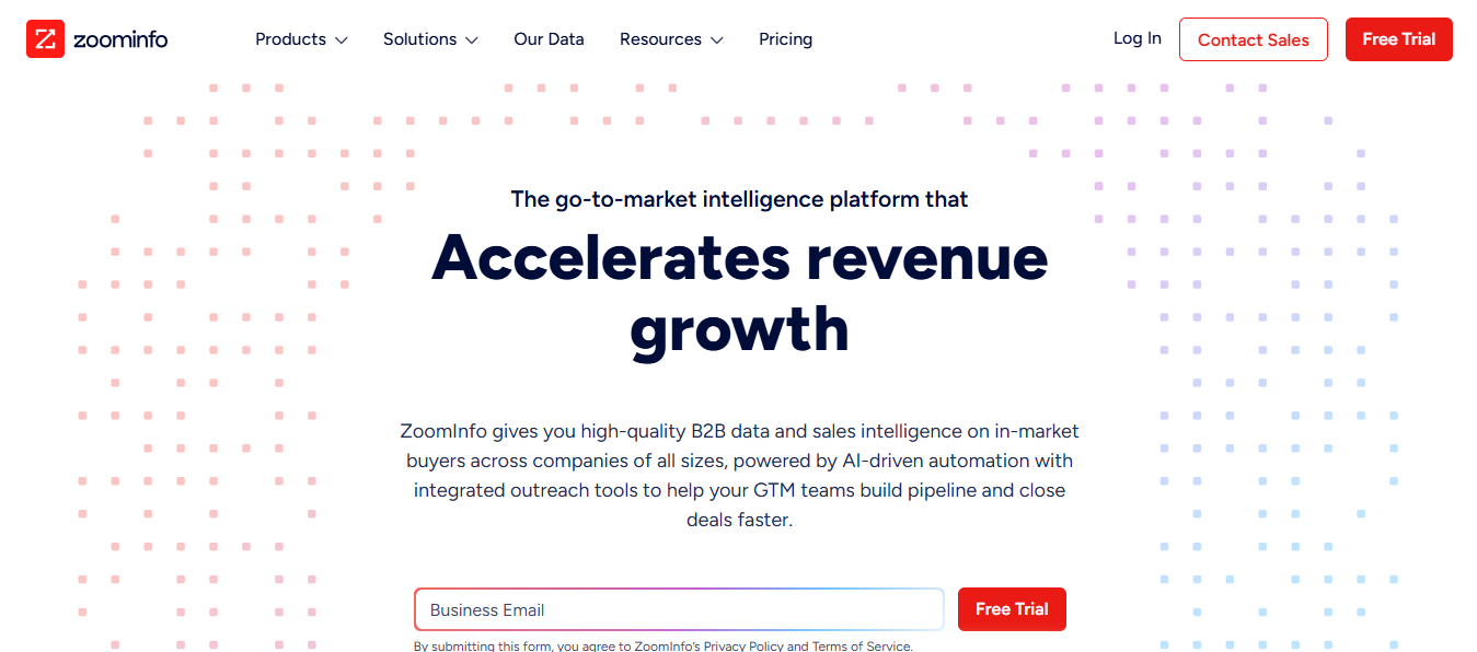 Top 12 AI-Based Lead Qualification Software- zoominfo