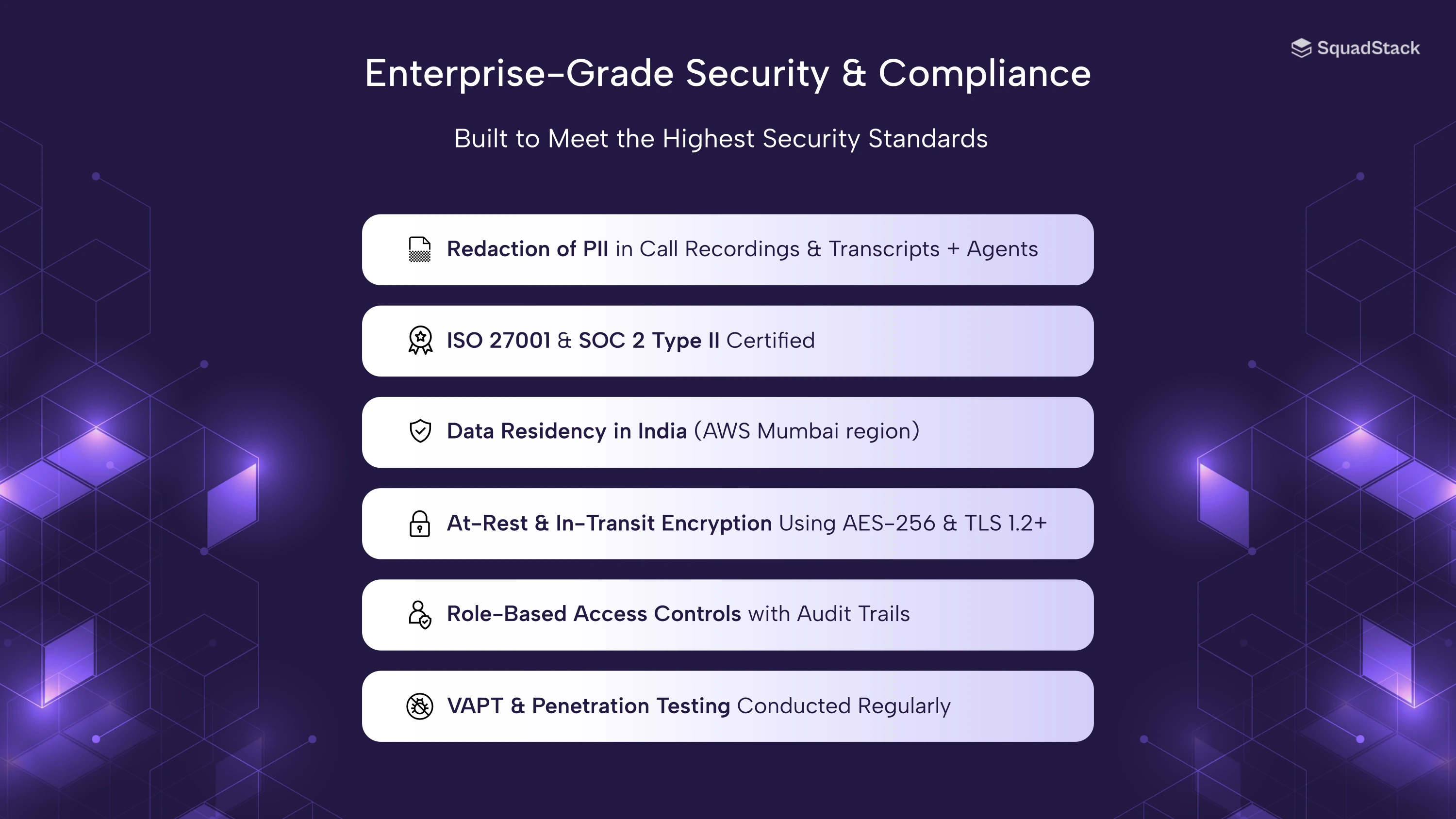Enterprise Grade Security and Compliance