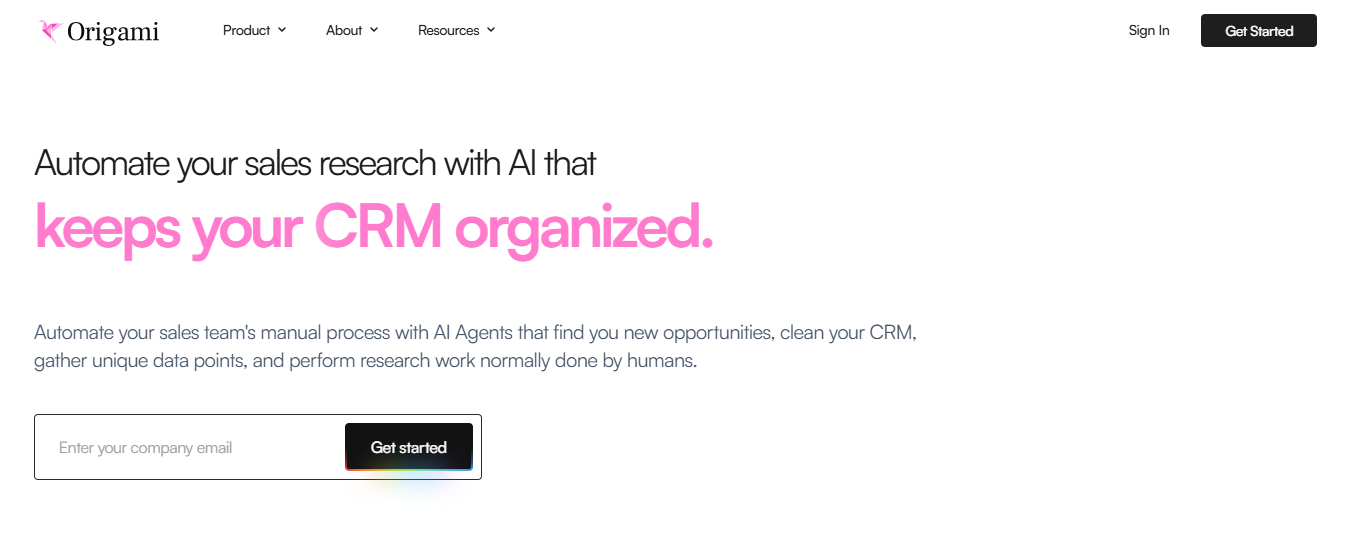 Top 12 AI-Based Lead Qualification Software- origami