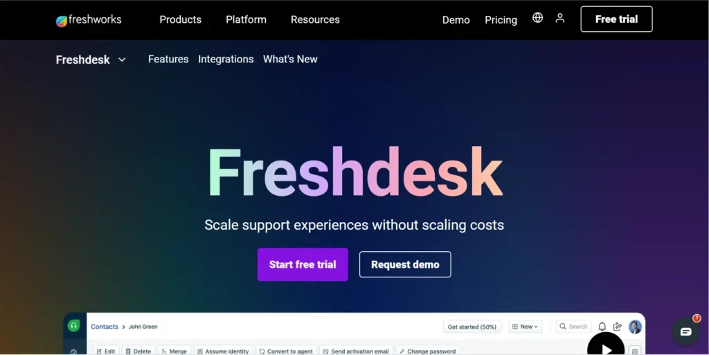 Freshdesk AI Call Center Software Solutions 