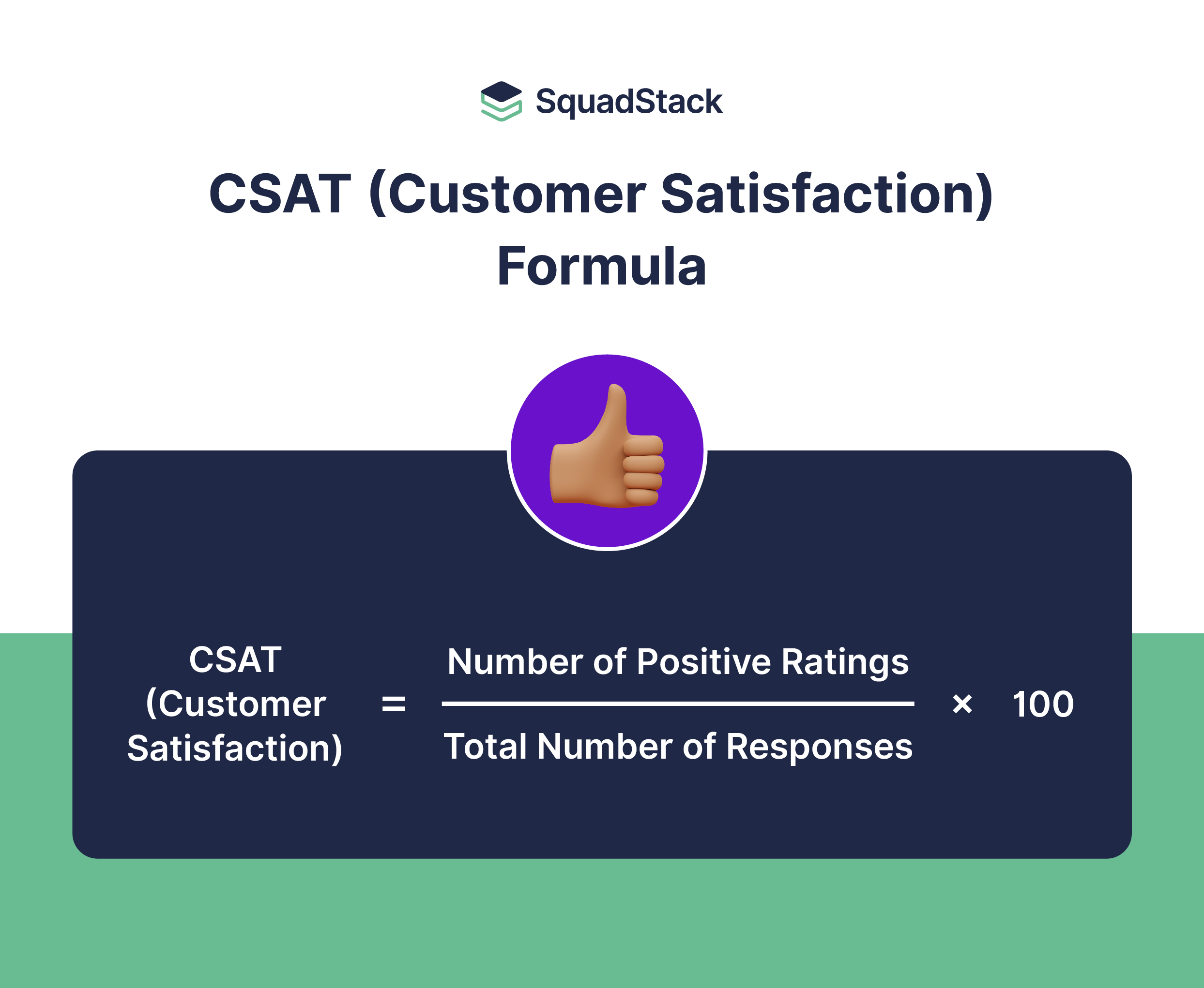 Customer Satisfaction Formula