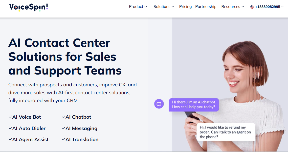 12. VoiceSpin – 15 Best AI Call Sales Tools 2026 to Boost Revenue