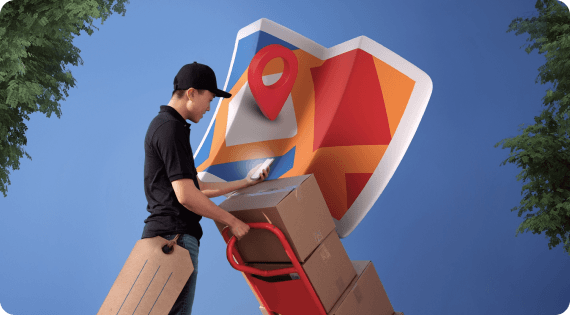 Ecommerce seller packing orders for shipment