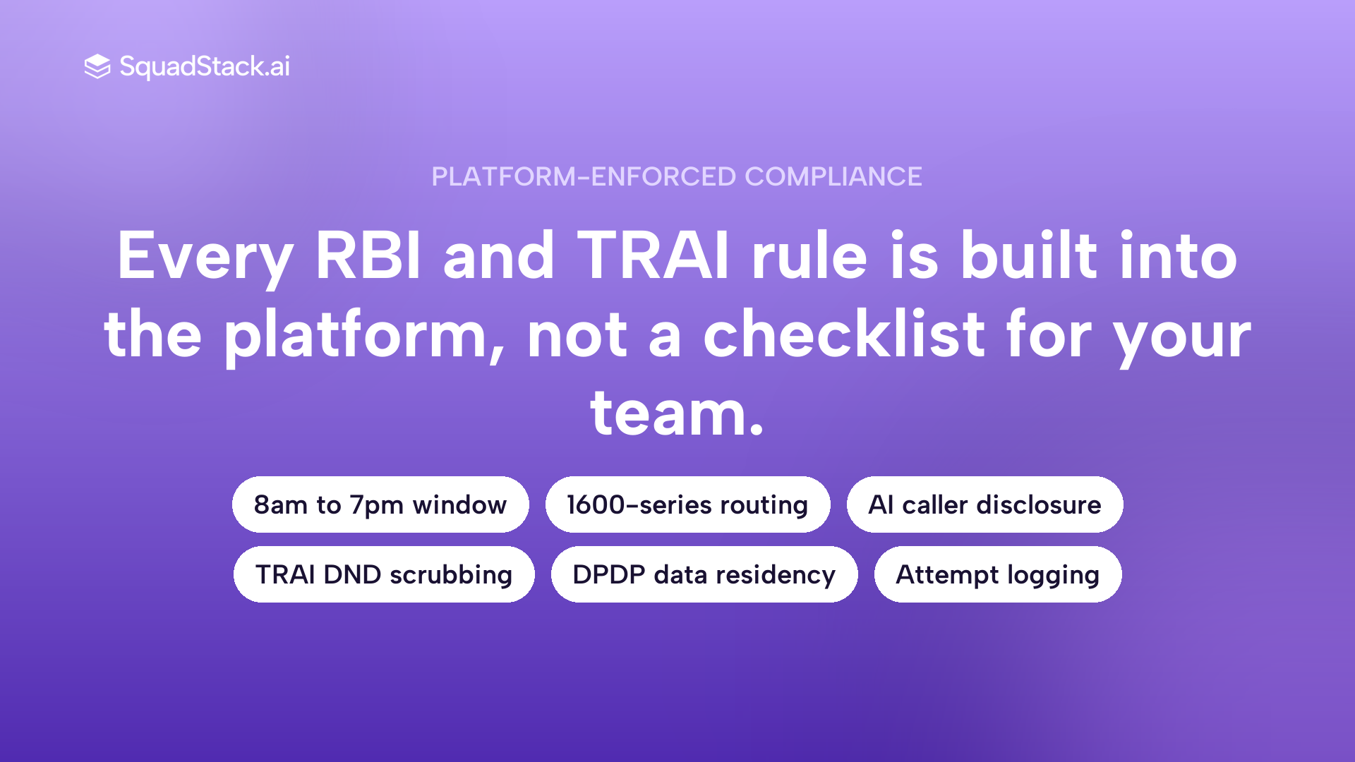 RBI TRAI compliance controls for AI voice agent collections calls in India