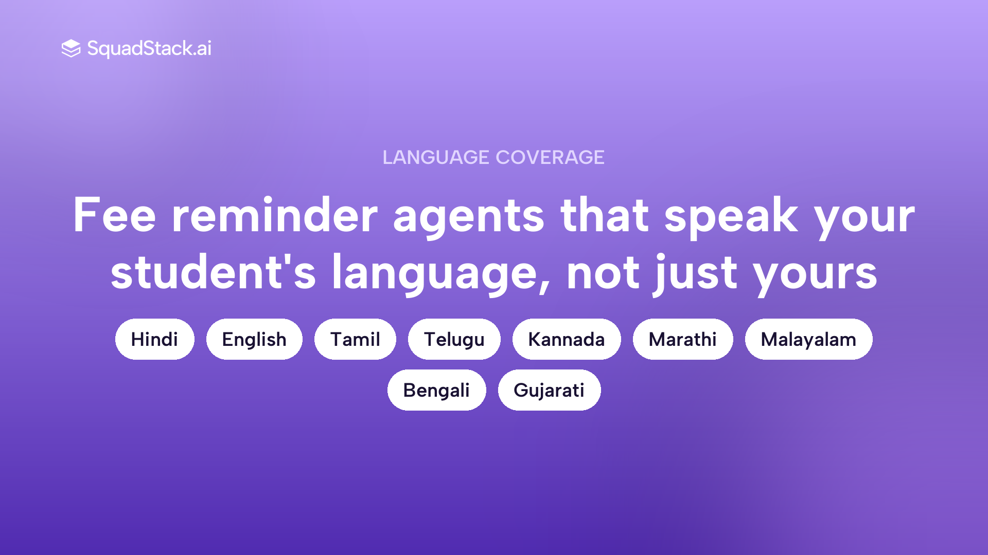 AI voice agent supports 9 live Indian languages with native code-switching for education fee reminders