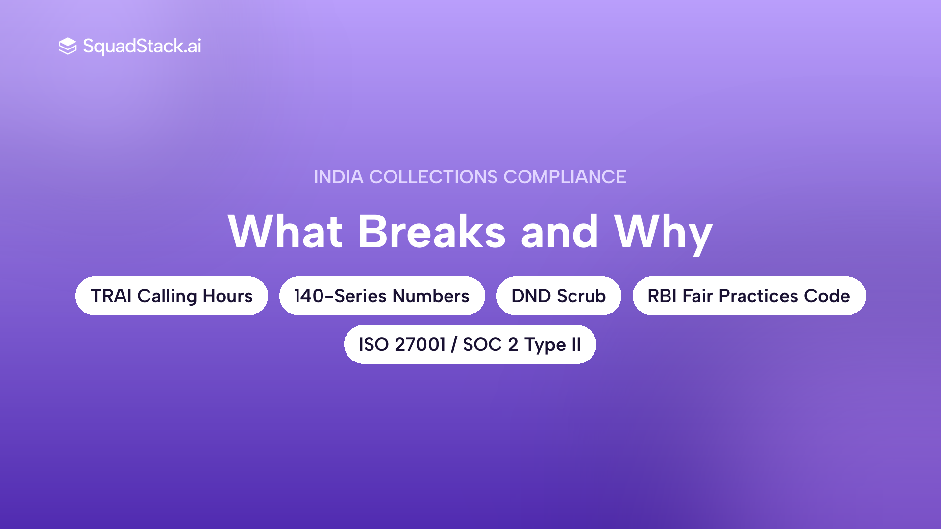 India collections compliance rules covering TRAI calling hours, 140-series numbers, DND scrub, and RBI Fair Practices Code
