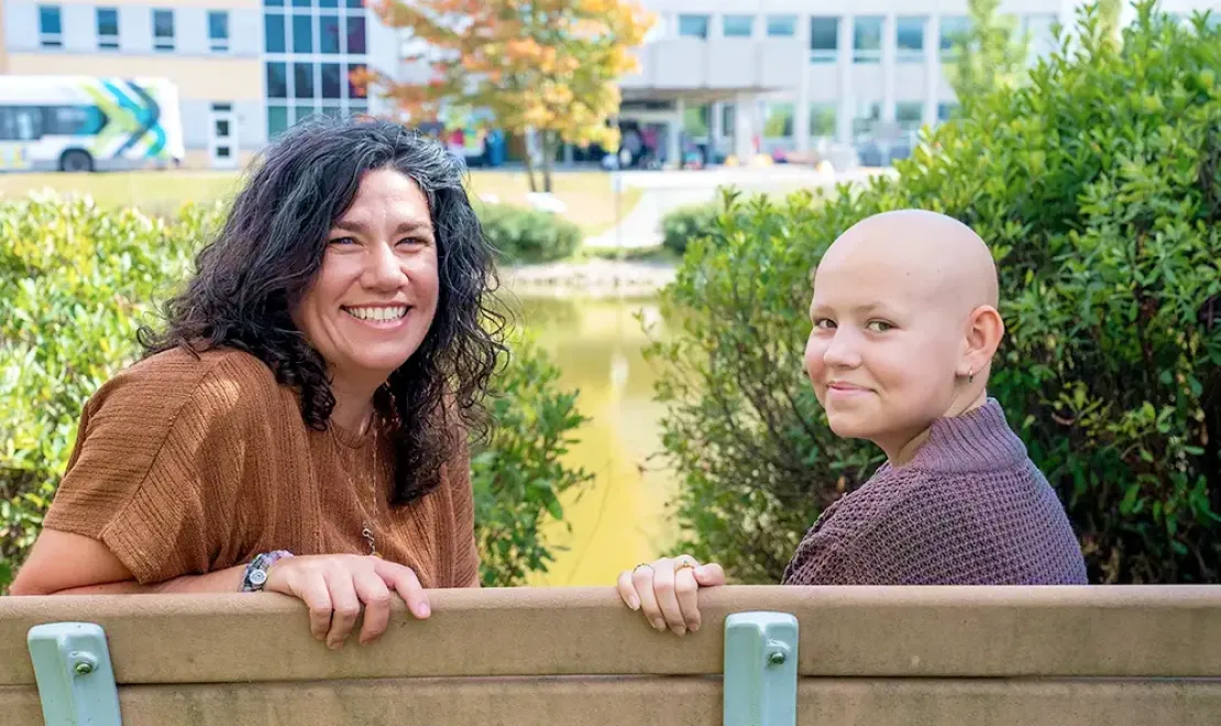 Portrait de Marie-Andrée et Charlotte, porte-parole du Fonds oncologie pédiatrique