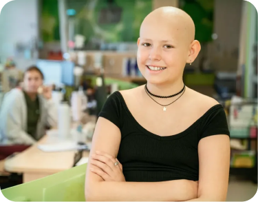 Portrait de Charlotte, porte-parole du Fonds oncologie pédiatrique