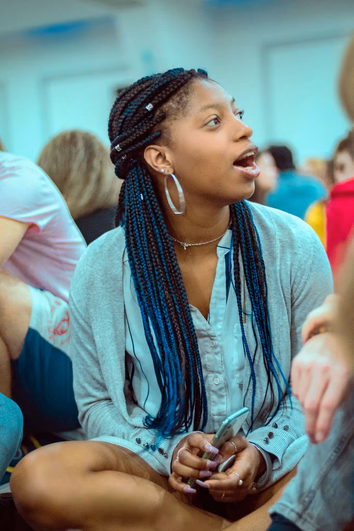 AIESEC member shouting