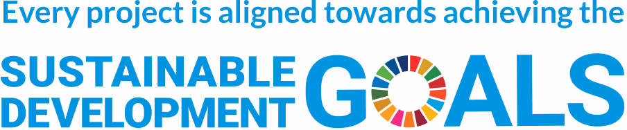 Every project is aligned towards achieving the Sustainable Development Goals
