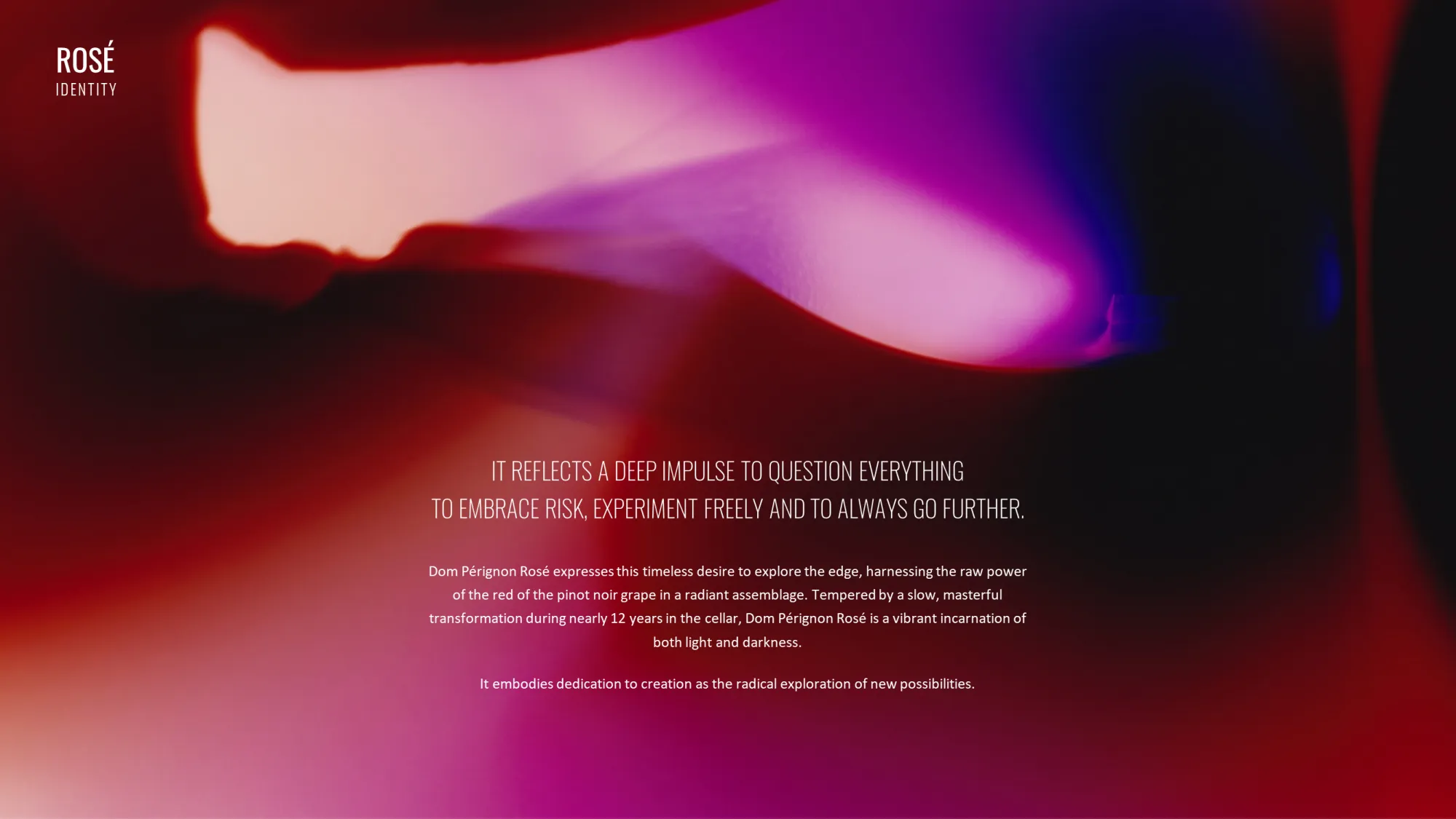 Présentation corporate réalisée pour Dom Pérignon par Slidor