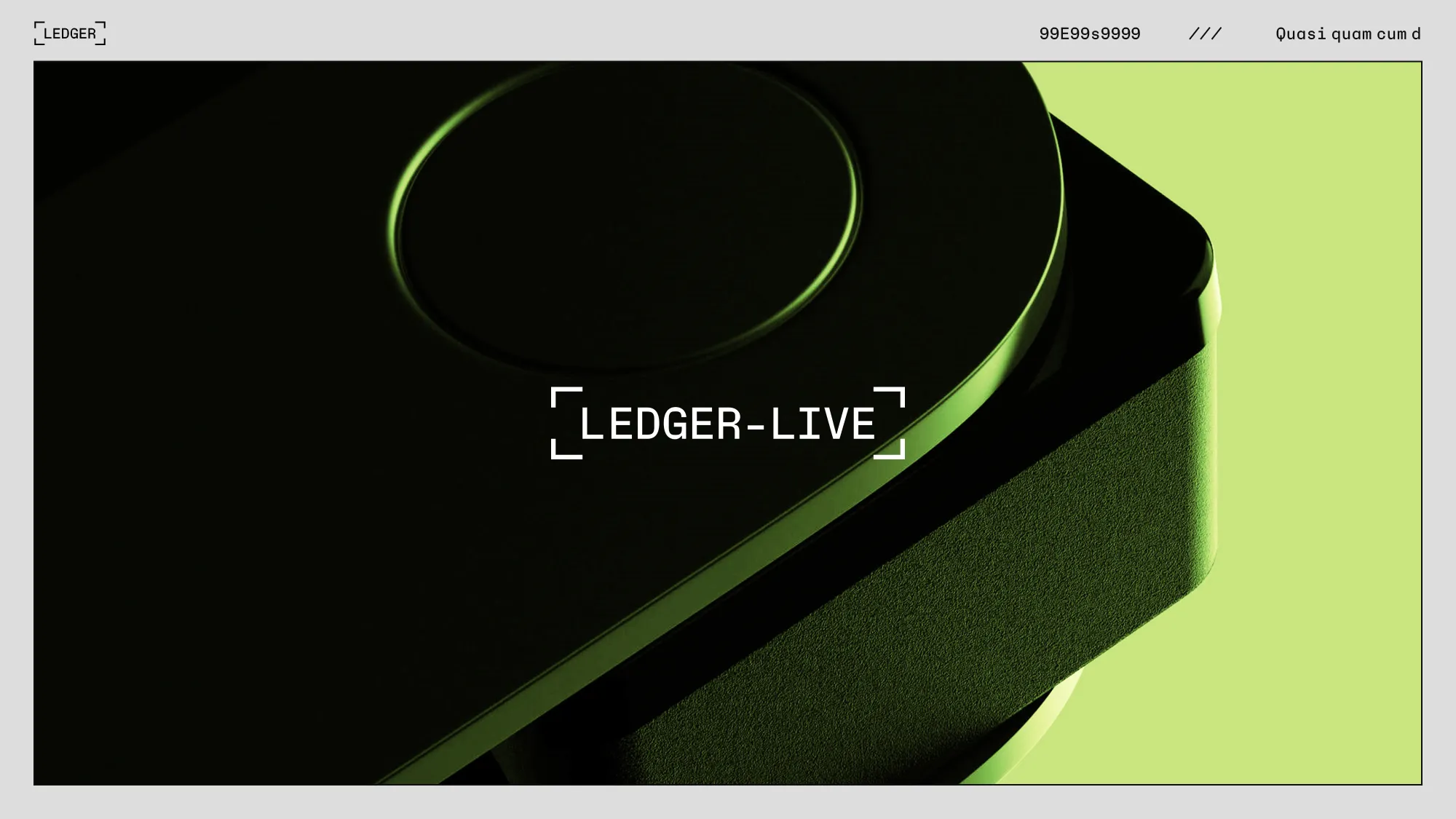 Présentation évènementielle réalisée pour Ledger par Slidor