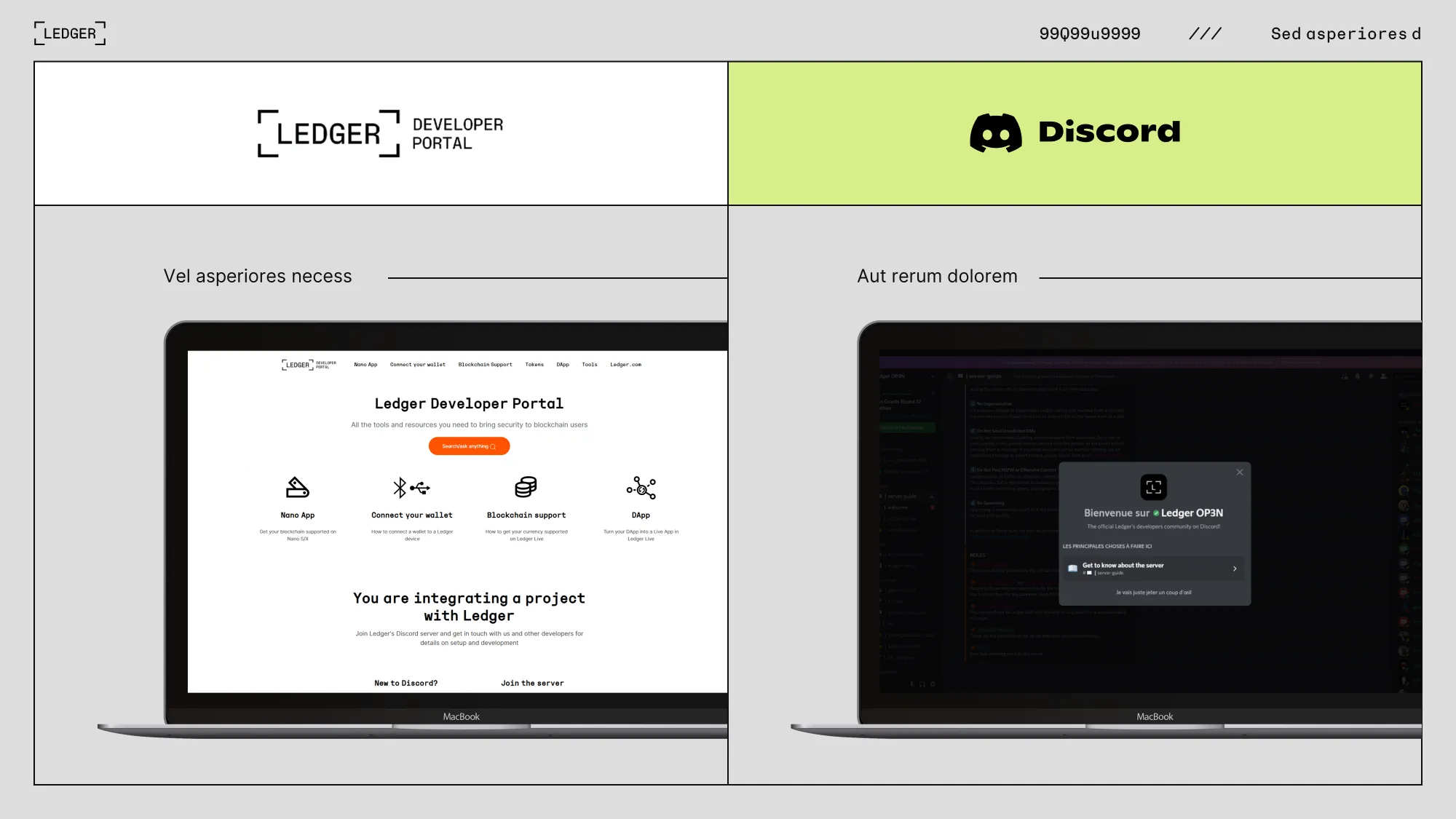 Présentation évènementielle réalisée pour Ledger par Slidor