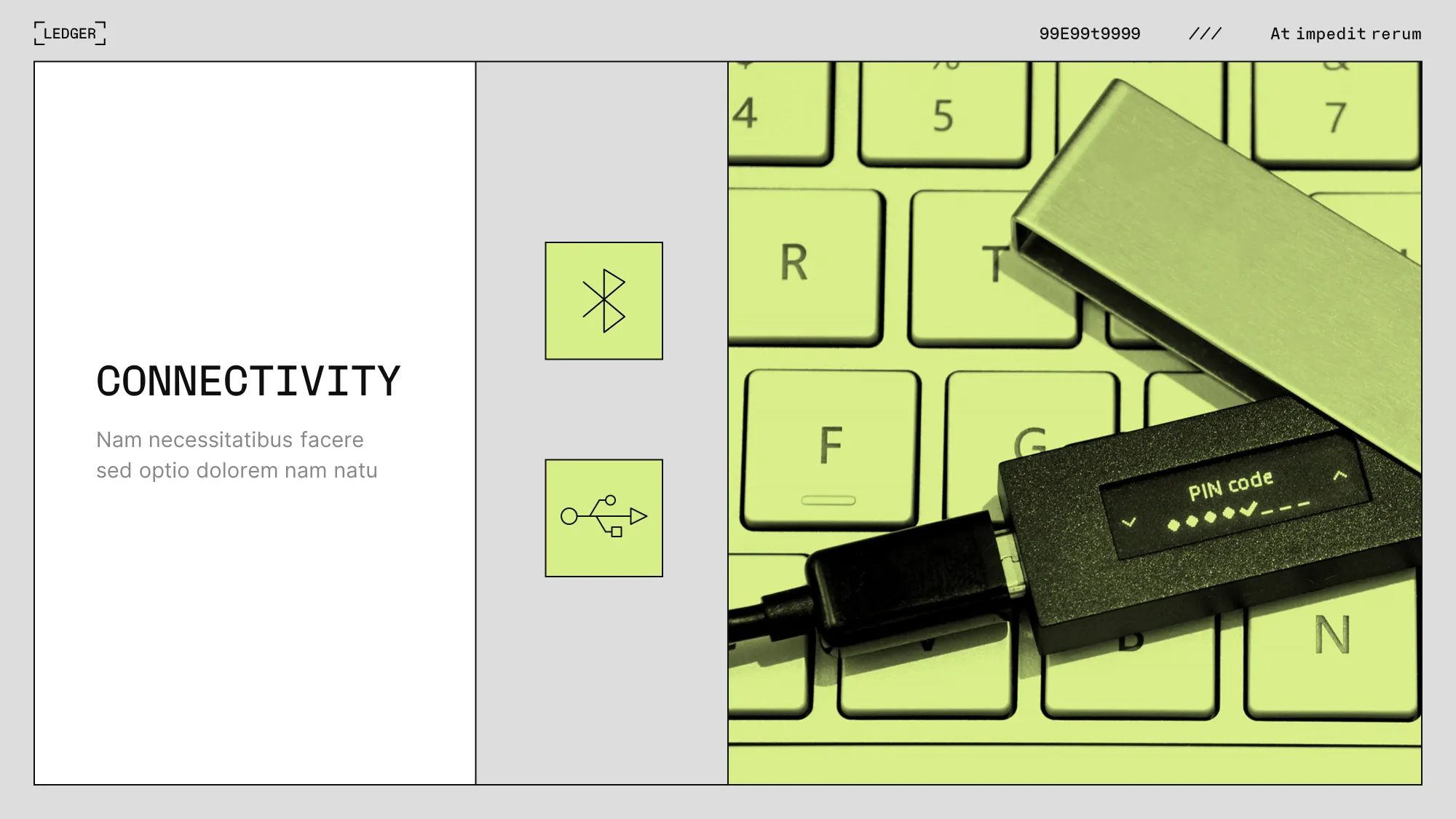 Présentation évènementielle réalisée pour Ledger par Slidor