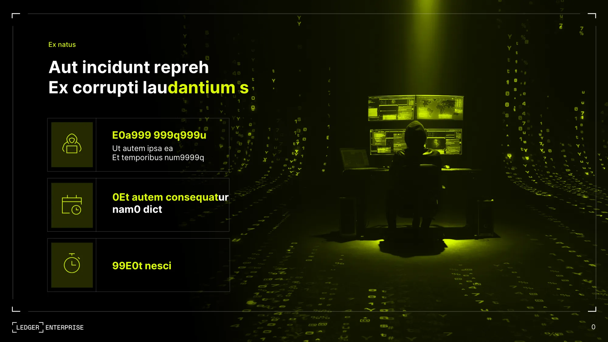 Présentation évènementielle réalisée pour Ledger par Slidor