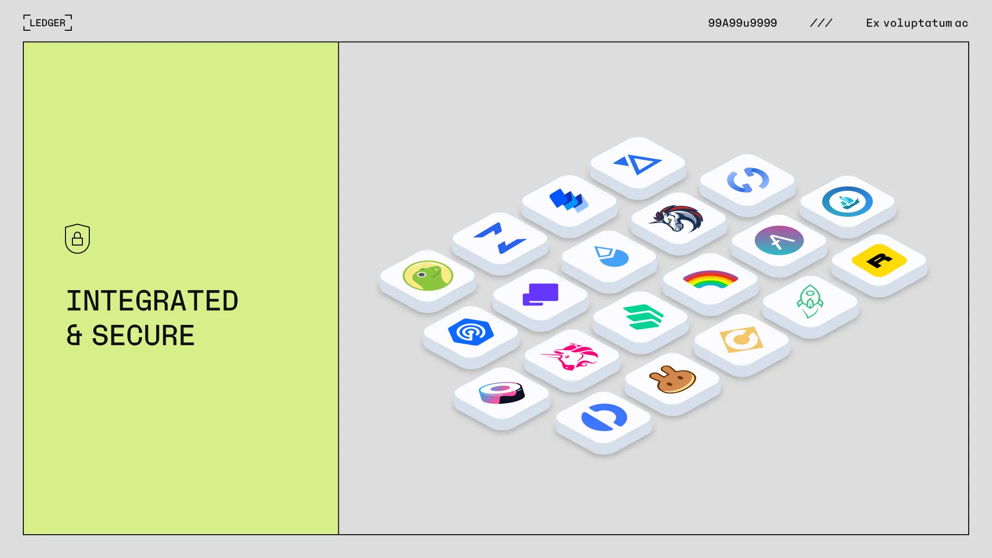 Présentation évènementielle réalisée pour Ledger par Slidor